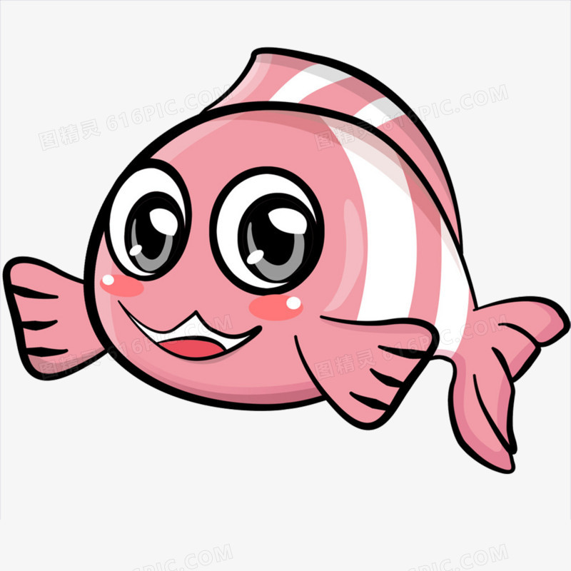 关键词:可爱卡通简笔画动物粉色小鱼小鲤鱼图精灵为您提供卡通小鱼