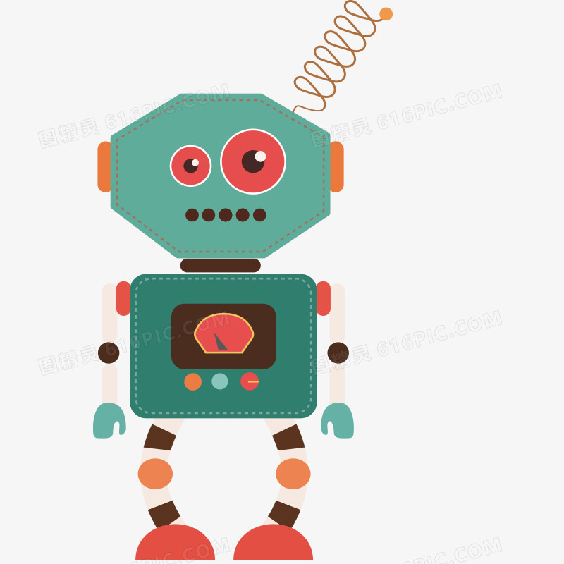 科技 机器人 零件 卡通形象 数码