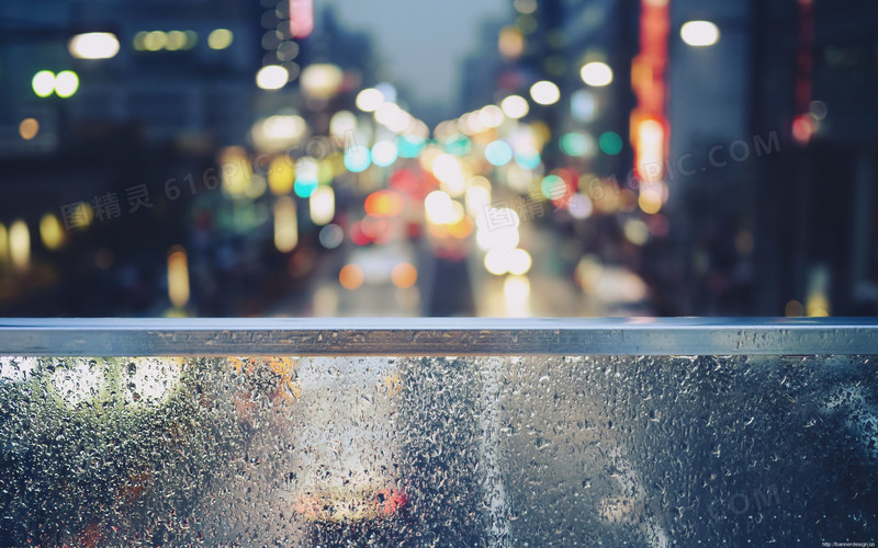 雨后的街道海报背景