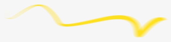 黄色不规则线条矢量png素材
