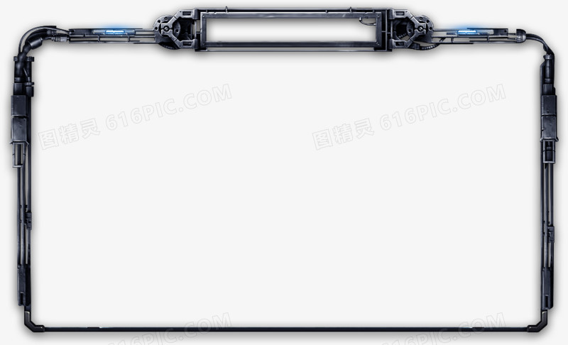 宇宙高科技蓝色边框