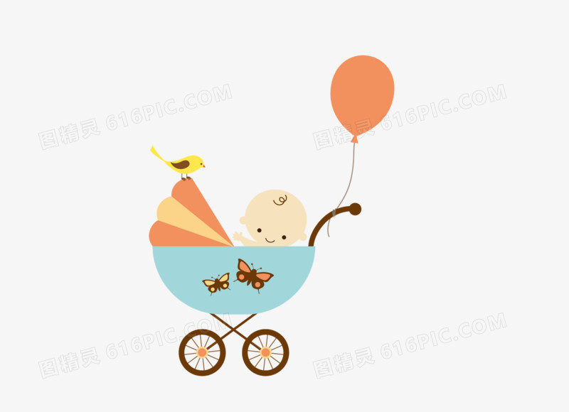 关键词:              卡通宝宝气球可爱婴儿车