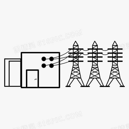 高压电线塔图标