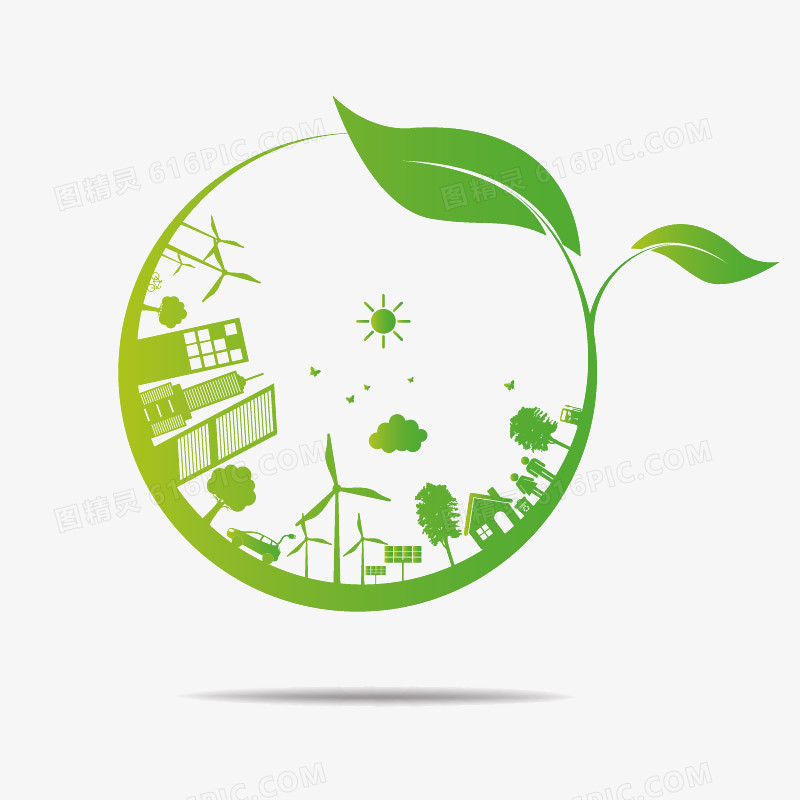 创意绿色环保城市