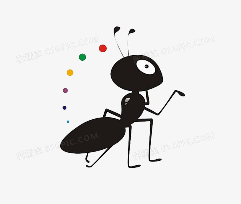 笔触彩色烟雾彩色纹身迷宫卡通素材pngai黄色的卡通形象小蚂蚁png一
