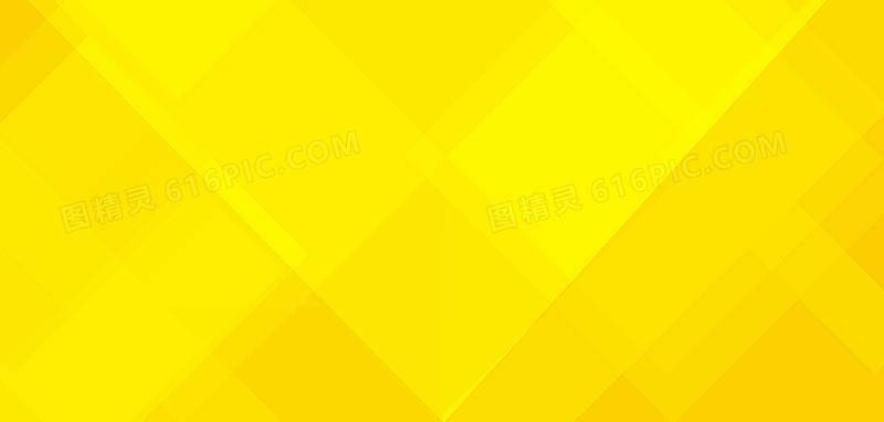 黄色方块形状海报