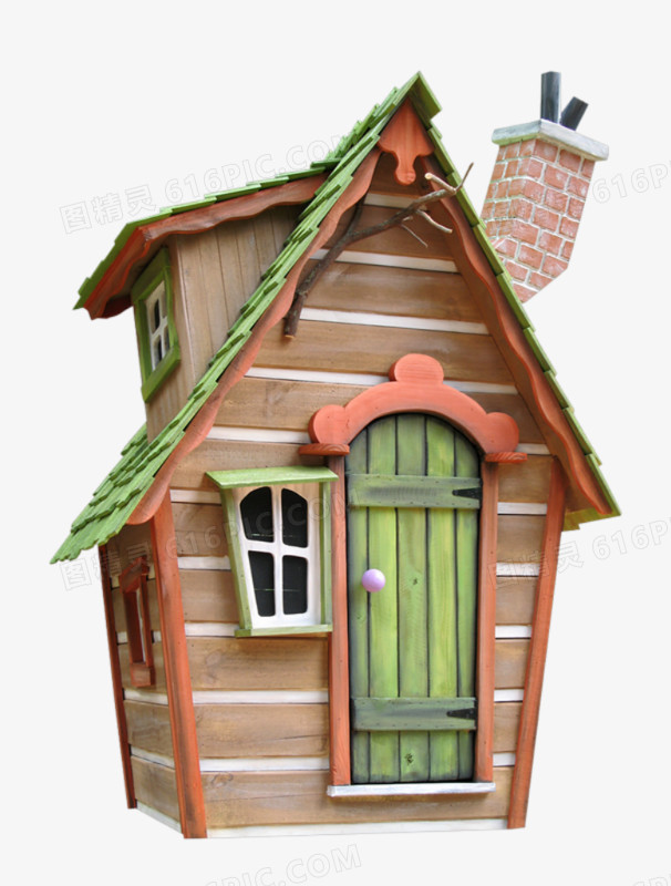 场景儿童房屋房子建筑街道卡通卡通插画可爱图精灵为您提供小木屋免费