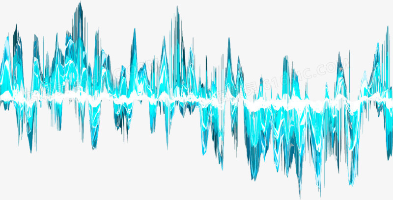 矢量音频波浪设计素材