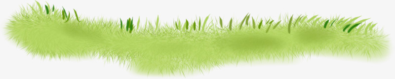 绿色手绘春日草地美景