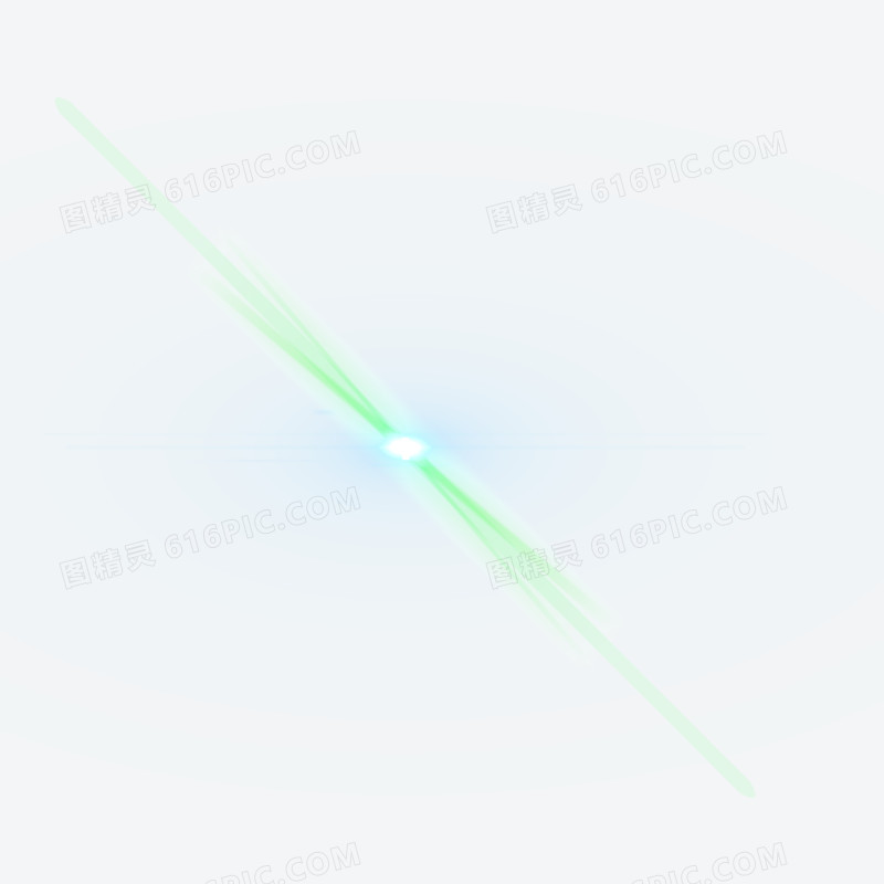 高光素材白光绿色光晕