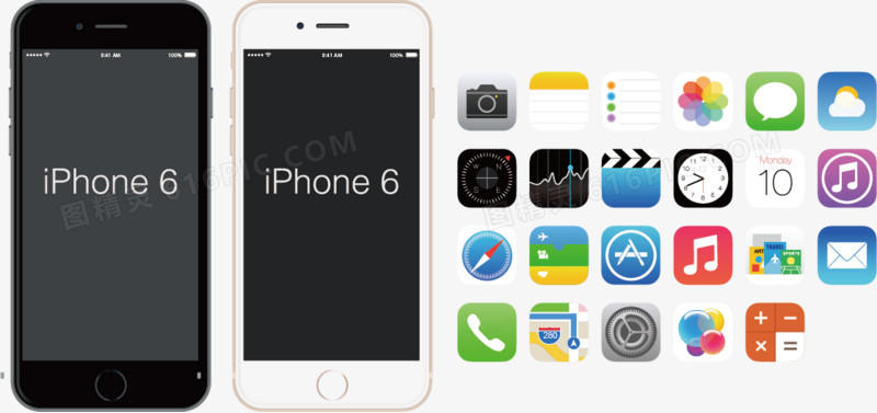 Iphone手机矢量素材图片免费下载 Png素材 编号158i6yr71 图精灵