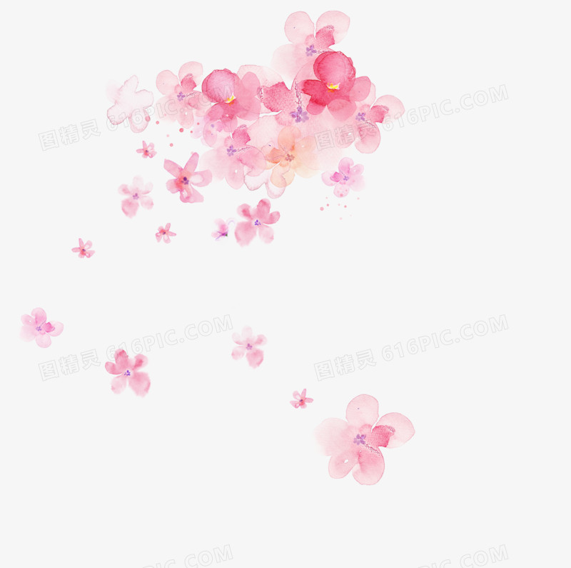 花 花朵 粉色花 飘浮的花