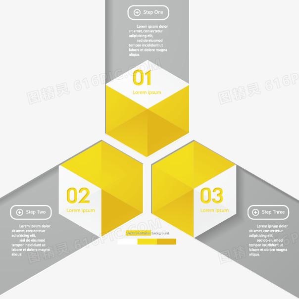 黄白色简约信息图表设计矢量素材