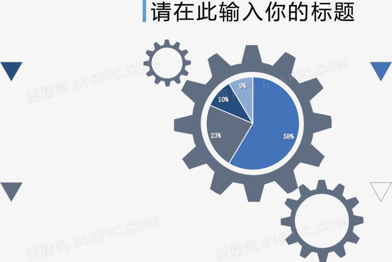 创意齿轮占比图.