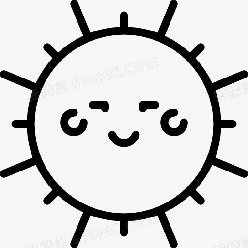 微笑的太阳图标