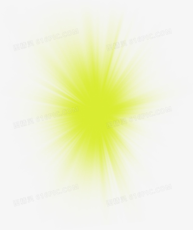 黄色放射艺术光效