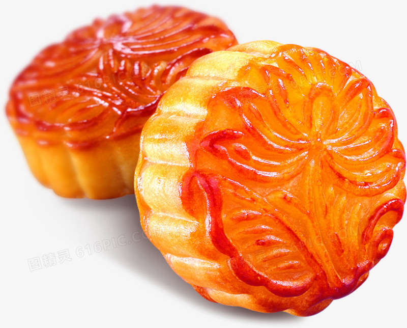莲花花纹月饼中秋
