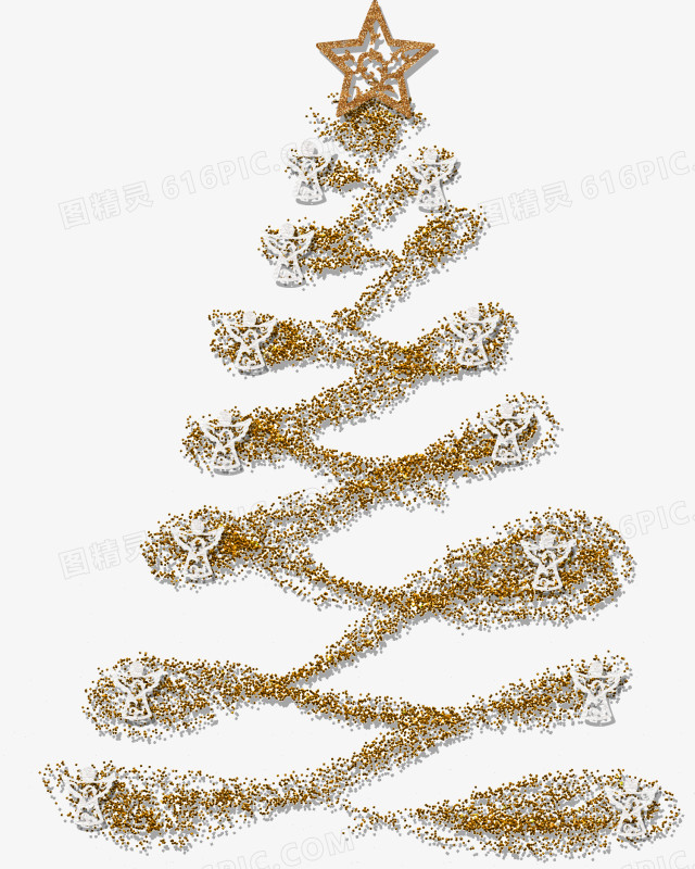 圣诞树抽象圣诞树粒子圣诞树装饰