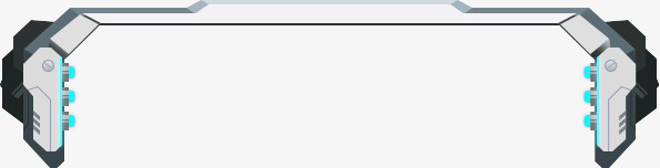 卡通机械 头部 边框