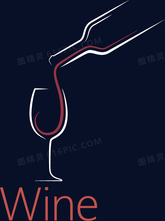 红酒logo矢量图