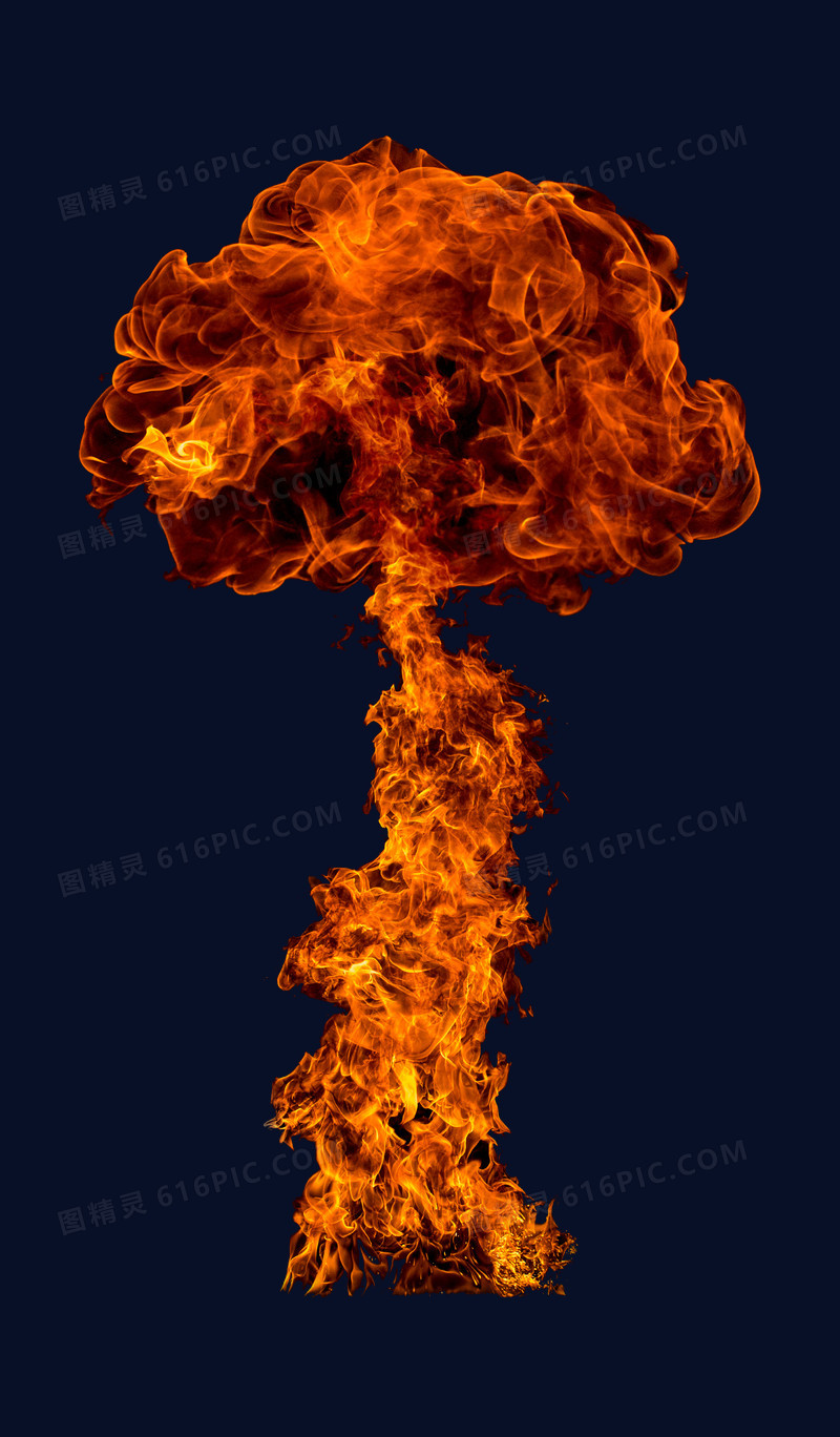 爆炸蘑菇云火焰