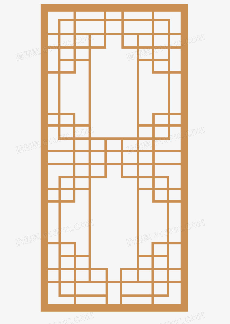 雕刻镂空中式花纹