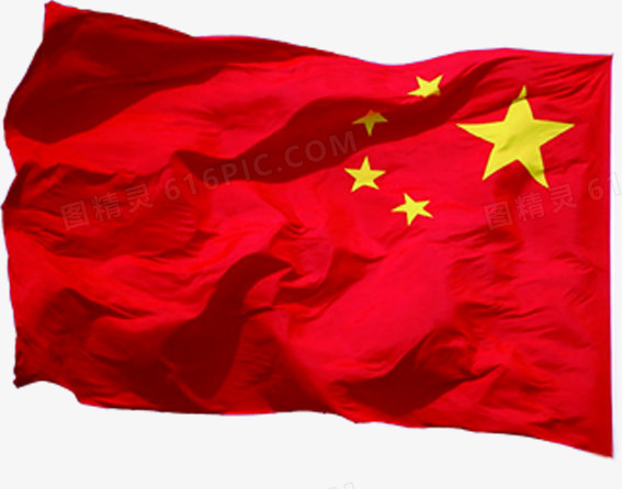飞扬的中国五星红旗