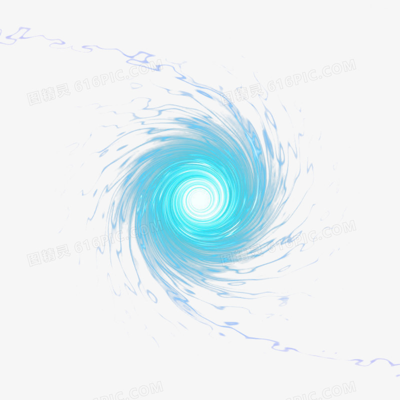 蓝色星际云漩涡光