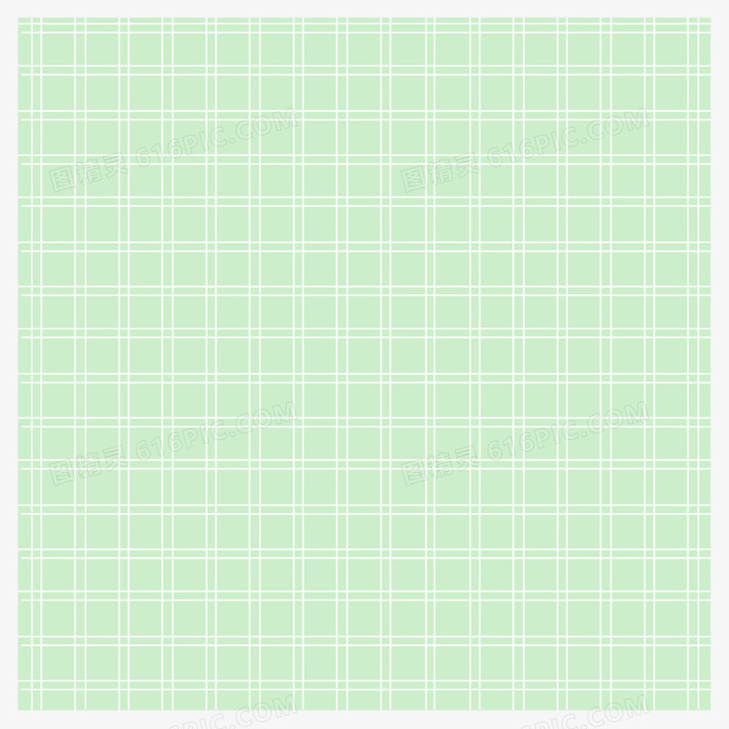 薄荷绿白色格子纹理元素