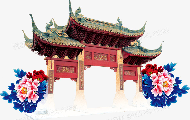 中国风传统房地产宣传海报