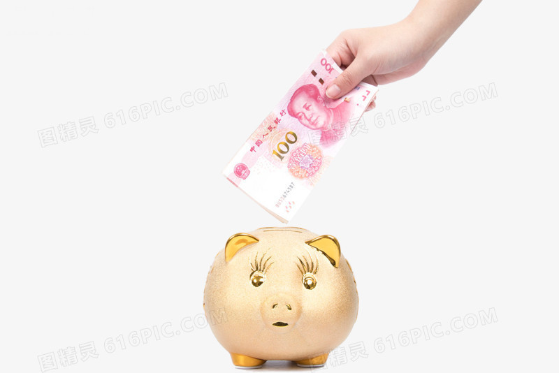 金色小猪存钱罐