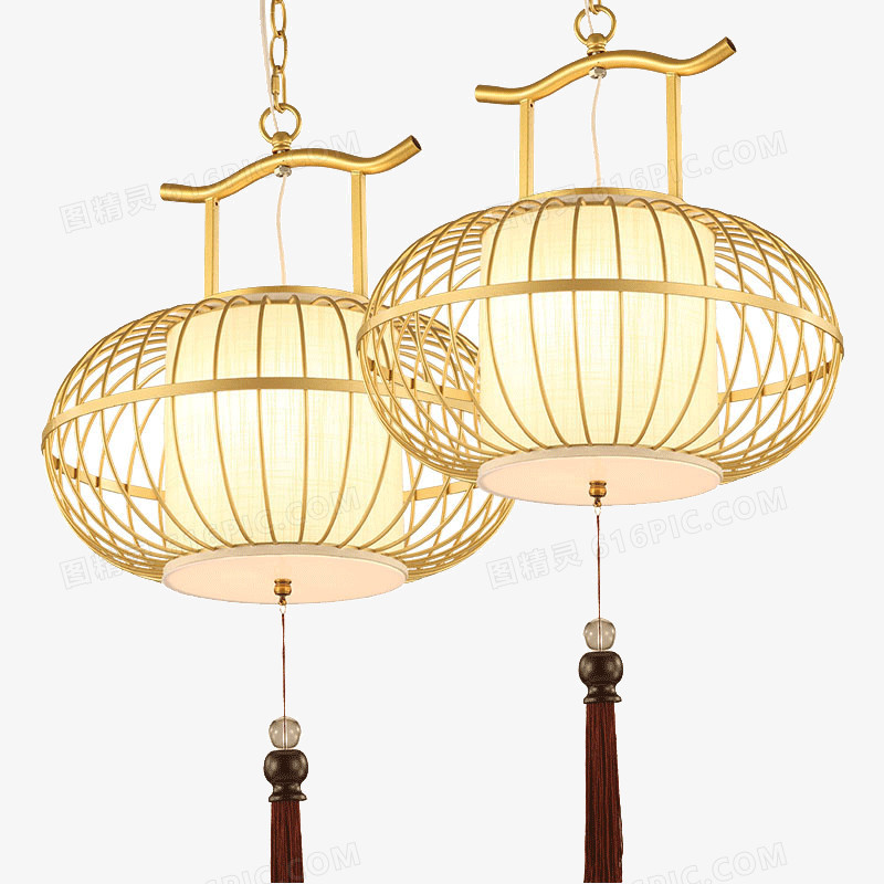 新中式吊灯古典鸟笼灯饰创意卧室书餐厅灯房阳台灯具