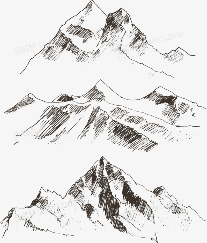 关键词:              素描山线条山手绘高山山峰山脉中国风