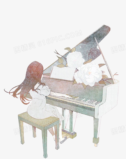 弹钢琴图片免费下载_png素材_编号1m9iwwmlv_图精灵