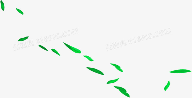 绿色清新漂浮竹叶风光
