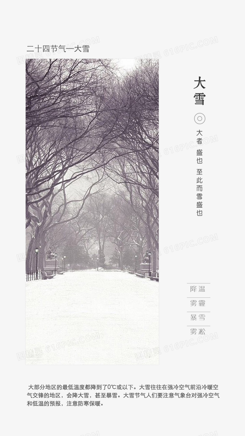 诗意大雪节气图