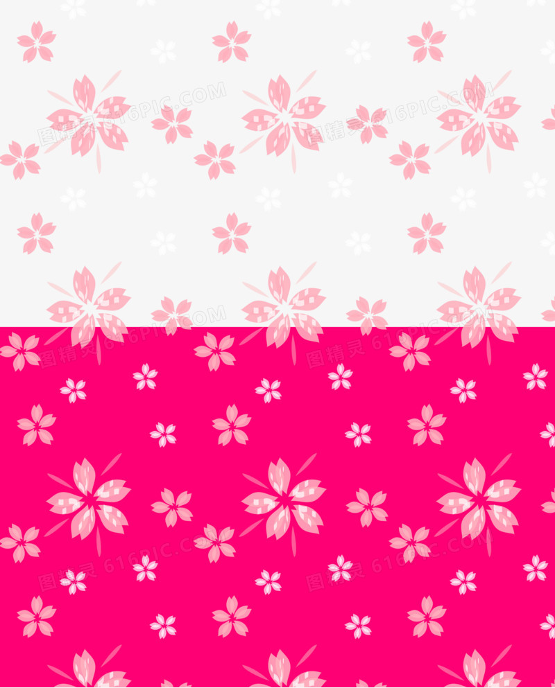 粉色花朵花纹底纹