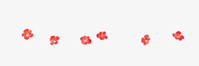 红色梅花花瓣漂浮免费下载
