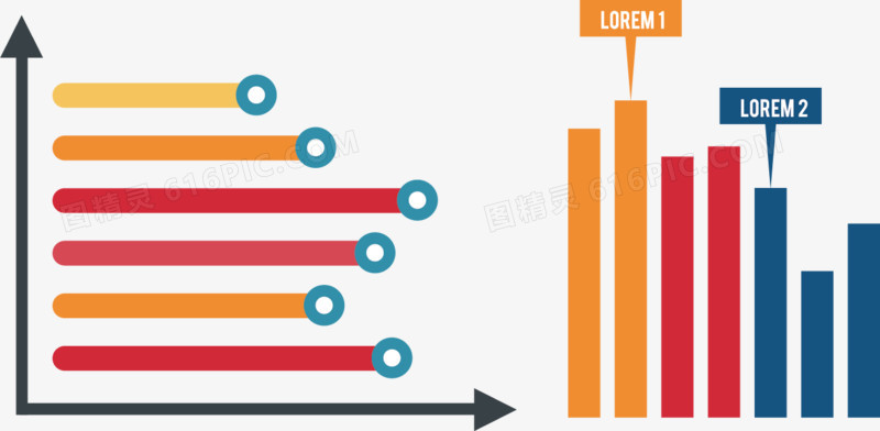 扁平化信息图表设计矢量素材