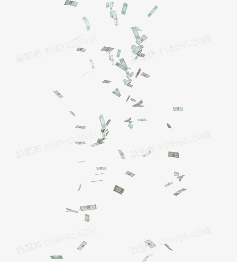 财富金钱钞票PNG图片