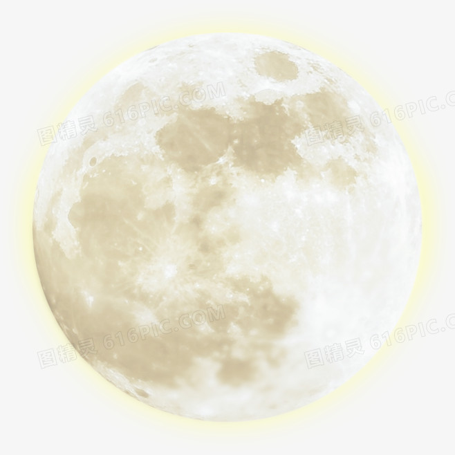 月球月亮发光