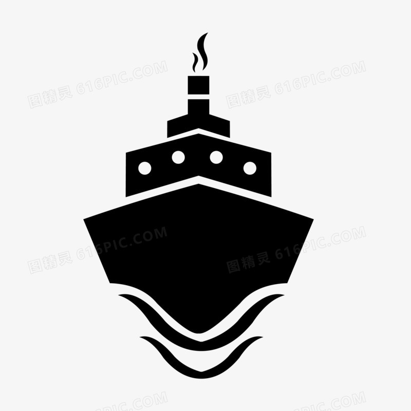 轮船logo图标元素