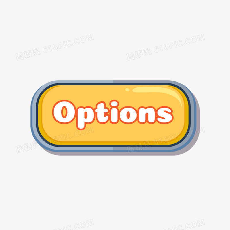 手绘渐变options游戏按钮图标素材