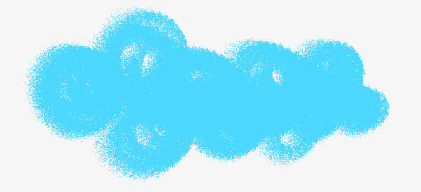 对话框素材对话框界面  蓝色墨迹云朵