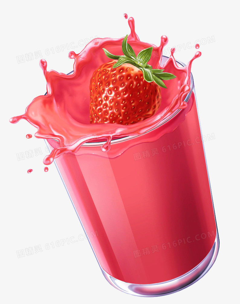 冰淇淋图案食物矢量图 草莓汁