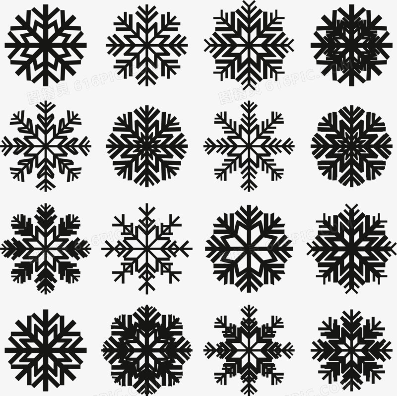 矢量雪花