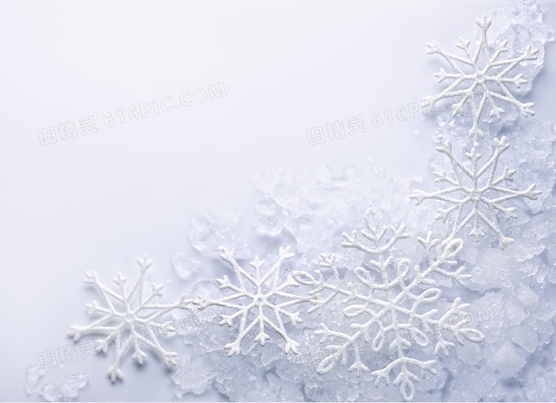 白色雪花背景