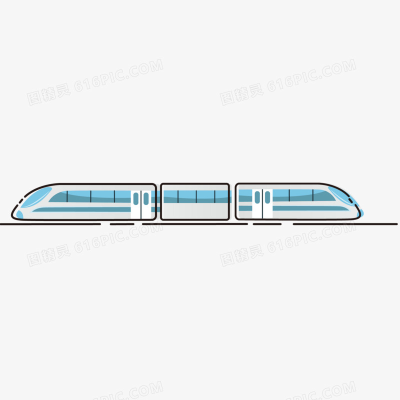 矢量MBE列车动车旅行分割线免扣边框元素