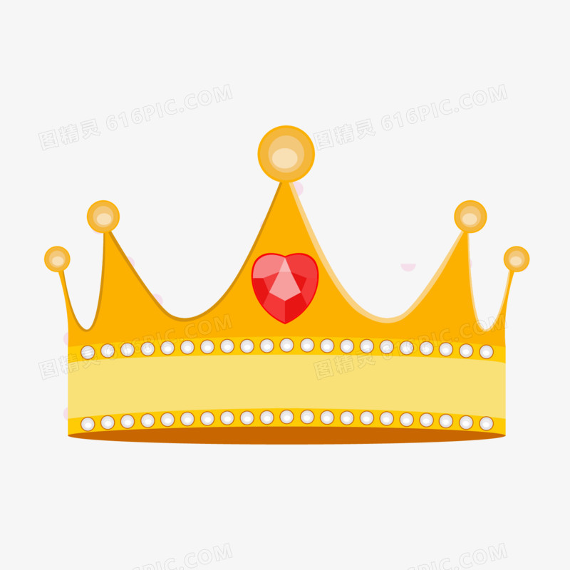 卡通公主王冠矢量素材