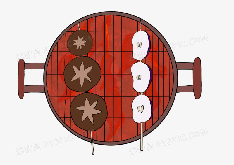 手绘烧烤免抠素材